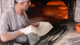 Crazy Baker Sells 10000 a Day  Soft and Leavened Lavash Bread Recipe  Turkish Street Food [upl. by Ause902]