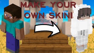 HOW TO MAKE and DOWNLOAD A skin on MINECRAFT JAVA 2022 [upl. by Anma]