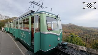 Drachenfelsbahn Führerstandsmitfahrt Zahnradbahn Cab Ride oldest rack railway in service in Germany [upl. by Palumbo135]