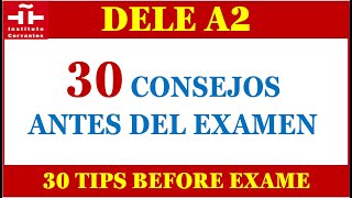 30 CONSEJOS TRUCOS PARA APROBAR EXAMEN DELE A2 [upl. by Salguod]