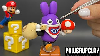 Making Nabbit from Super Mario  Polymer Clay [upl. by Arvell721]