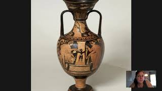 Barnes Takeout Art Talk on an Apulian RedFigure Amphora Greek Vase [upl. by Anaic]