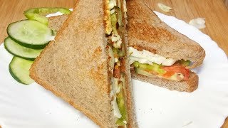 5 Minutes Healthy Egg Sandwich Weight loss Recipe In Hindi  Egg Recipe Prajus Zakkas Recipes [upl. by Sukcirdor]