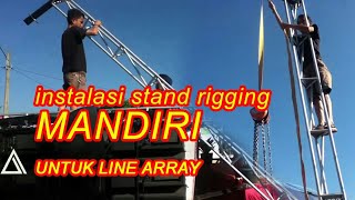 cara memasang stand riging line array speaker mandiri [upl. by Carbo430]