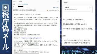 国税庁を装う詐欺メールの見分け方 対策をお伝えします [upl. by Enid]