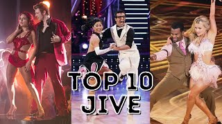 My Top Ten Jive Dances on Dancing With The Stars [upl. by Salbu]