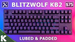 BlitzWolf KB2 Optical Keyboard Review  Teardown  Lubrication amp Padding [upl. by Ilsel]