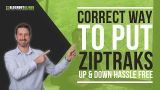 The correct way to put your Ziptrak® Blind up and down hassle free [upl. by Nale]