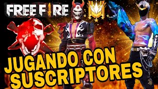 💎 FREE FIRE EN VIVO 💎 EN VIVO FREE FIRE 🔴 REGION EEUU 🔴 SUBIENDO DE RANGO CON SUSCRIPTORES [upl. by Kenley]