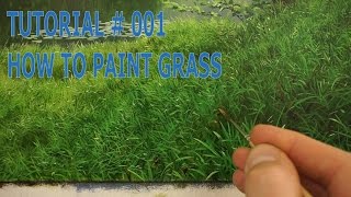 5 How To Paint Grass  Oil Painting Tutorial [upl. by Yort]