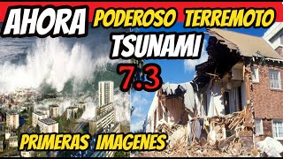 HACE INSTANTES Poderoso terremoto 73 sacude California El Terremoto mas Fuerte del 2024 Tsunami USA [upl. by Enilram]