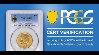 PCGS Cert Verification Mobile App Introduced [upl. by Earased]