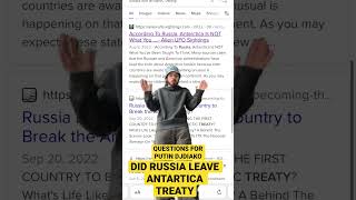 DID RUSSIA LEAVE ANTARTIC TREATY antartica djdiako putin russia ukraine music [upl. by Ydnam]