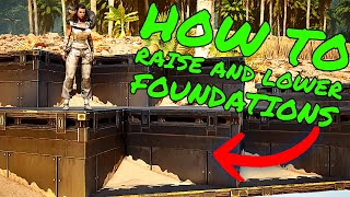 How To RAISE and LOWER Foundations in Ark Survival Ascended ASA Tips and Tricks [upl. by Buell138]