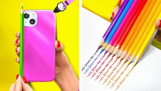 HOW TO SNEAK YOUR PHONE INTO SCHOOL 🙊📚 Hacks And Funny Situations by 123 GO [upl. by Charita65]