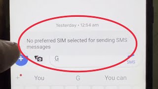 How To Fix No preferred SIM selceted for sending SMS messages Problem Solve in Android Honor 20i [upl. by Decamp]