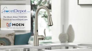 Moen 7594ESRS Arbor Kitchen Faucet with Motionsense Technology [upl. by Anilag554]