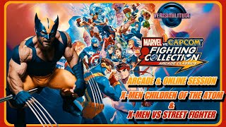 MARVEL VS CAPCOM FIGHTING COLLECTION ARCADE amp ONLINE SESSION XMEN COTA amp XMEN VS STREET FIGHTER [upl. by Wootten]