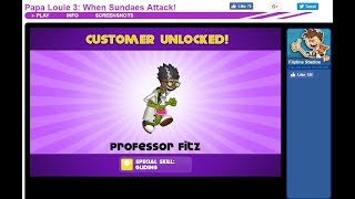 Papa louie 3 Walkthrough Level 7 Rescue Professor Fitz [upl. by Maynord253]