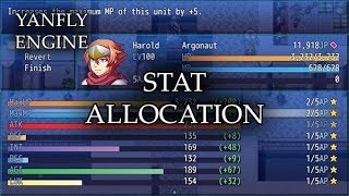 YEP173  Stat Allocation  RPG Maker MV [upl. by Thorr]