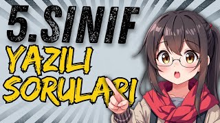 5 SINIF İNGİLİZCE 1 DÖNEM 1 YAZILI [upl. by Clarhe343]