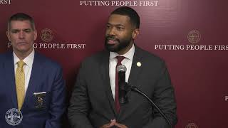 Mayor Woodfin and police command staff make announcement [upl. by Aro]