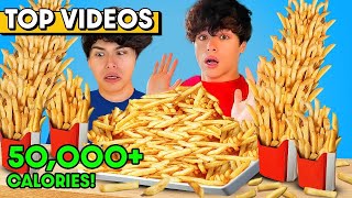 Craziest EATING CHALLENGES INSANE  Stokes Twins [upl. by Anev]