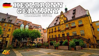 Heilbronn Germany  Walking Tour 4K  Rainy Day Explorations [upl. by Anikram]