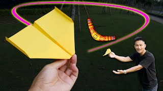 Folding a boomerang paper plane 100 of you did it wrong [upl. by Moshe]