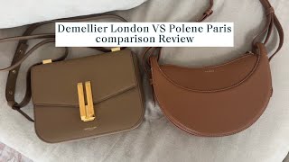 Demellier London Vancouver Style vs Polene Paris Numero Dix Comparison Handbag Review [upl. by Cirri]