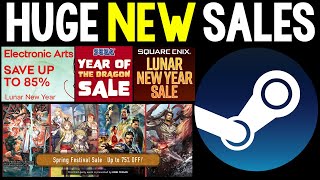 HUGE NEW STEAM SALES NEW LUNAR NEW YEAR SALE WITH TONS OF GREAT DEALS [upl. by Eirojam770]