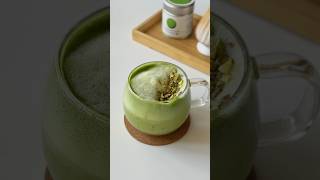 pistachio matcha latte  try the viral recipe at home [upl. by Elahcar172]