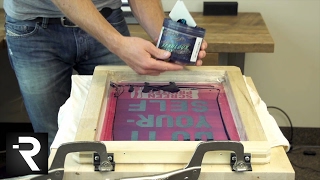 How To Screen Print w The DIY Hinge Press Without Using Screws [upl. by Anegue]