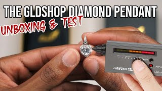 Testing the GLDShop diamond pendant and unboxing [upl. by Ibok]