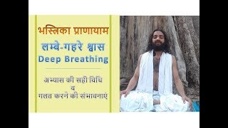 भस्त्रिका प्राणायाम  Deep Breathing  Right way to Practice by Nityanandam Shree [upl. by Alfons786]