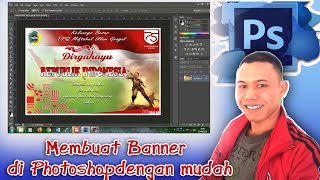 cara membuat banner di Photoshop dengan mudah [upl. by Aisanat]