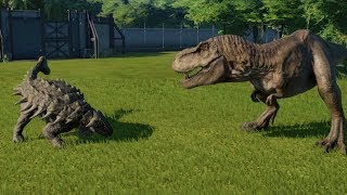 AnkylosaurusFully Modified VS TRex IRex IRaptor Spinosaurus and Allosaurus  JWE [upl. by Jasper]