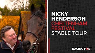 Nicky Henderson  Cheltenham Festival Stable Tour 2223 [upl. by Ydnec149]