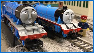 GORDON THE BIG ENGINE OO GAUGE HORNBY vs HO SCALE BACHMANN  Thomas and Friends Trains [upl. by Leclair]