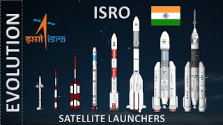 Evolution of ISRO Rockets  Evolution of ISRO Launchers  ISRO Launchers🚀 Comparison [upl. by Bilicki]