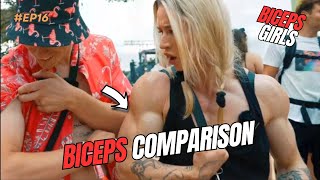 girls COMPARE their BICEPS  Part 2  EP16 [upl. by Budge]