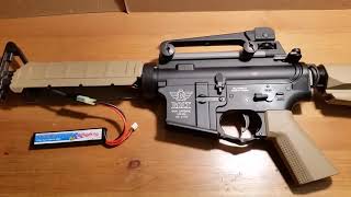 74 vs 111 lipo Airsoft BOLT B4A [upl. by Naimerej]