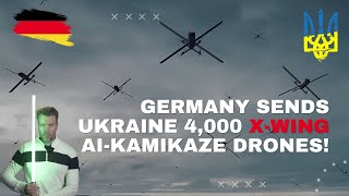 Drone Wars Germany Deploys 4000 AIPowered XWing Drones to Ukraine [upl. by Nyad]