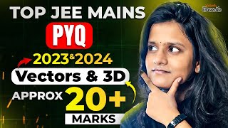 Top JEE PYQs Vectors amp 3D Geometry in Telugu  Concepts amp PYQs  Confirm 20 Marks  EAPCET JEE 2025 [upl. by Ayotal]