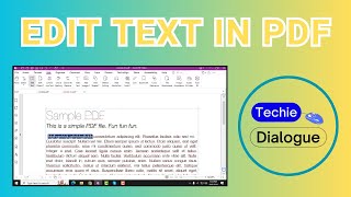 How to Edit Text in PDF [upl. by Alien654]