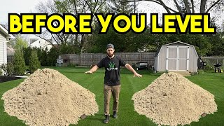 Do THIS BEFORE Leveling YOUR Lawn Pt 2 Lawn Leveling [upl. by Eniloj671]