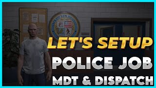 QBCore  Police Job Setup Full  FiveM Roleplay Scripts  FiveM Tutorial 2024  MJ DEVELOPMENT [upl. by Enaile]