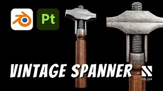 Vintage Spanner  BlenderSubstance Painter Tutorial [upl. by Ennairrek]