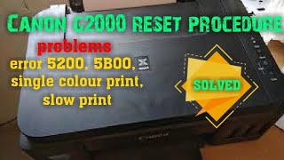 canon g2000 reset error 5200 5B00  canon g2000 6 blink 7 blink solution [upl. by Islehc486]