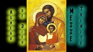 Messe de la trinité  Agneau de Dieu  Instrumental avec les paroles  N°168 [upl. by Carothers540]